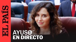 DIRECTO  Isabel Díaz Ayuso firma un convenio con el Ayuntamiento de Madrid  EL PAÍS [upl. by Varien]