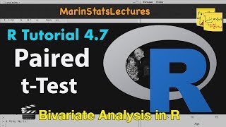 Paired tTest in R with Examples  R Tutorial 47  MarinStatsLectures [upl. by Esyla]