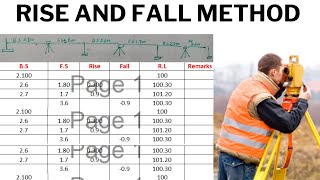 Rise and Fall Method  Rise and Fall Method in Levelling  Calculation of Reduced Level  Surveying [upl. by Atinrahc]