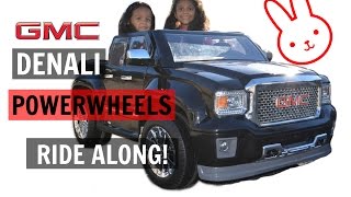 RIDE ALONG In our GMC Denali Power Wheels truck [upl. by Jeanine]