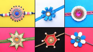 6 DIY Easy Rakhi making Ideas with wasted materials How to make Rakhi at home Rakhi tutorial 2020 [upl. by Ainotal405]