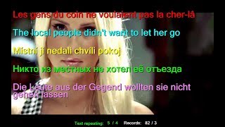 Learn French by Maître Gims Bella Beauty French English German Czech Russian LYRICS SUBTITLES [upl. by Llirrehs]