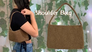 Simple Crochet Mini Shoulder Bag Tutorial [upl. by Au]