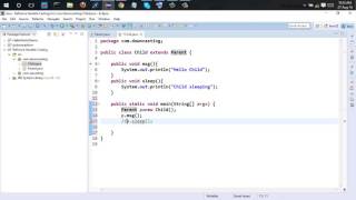 java downcasting using eclipse9 [upl. by Seavey]