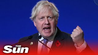 Boris urges leaders to defuse ‘doomsday device’ of climate change [upl. by Dadivitan247]