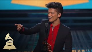 Bruno Mars Wins Best Pop Vocal Album for Unorthodox Jukebox  GRAMMYs [upl. by Ahsinwad]