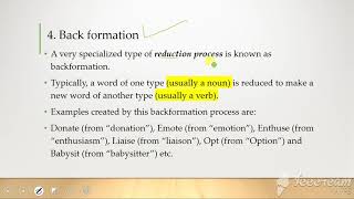 word formation processes compounding blending conversion backformation acronyms [upl. by Genny]