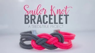 Sailor Knot Bracelet Tutorial [upl. by Ojok]