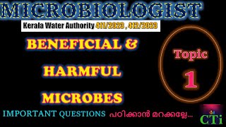 Beneficial amp Harmful Microbes 🔖Topic 1✅ Important Questions🔖Microbiologist exam [upl. by Alra]