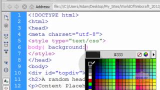 HTML5 Fixed Header and Footer Div Web Page Layout Creation Tutorial [upl. by Derek307]