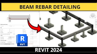 Revit 2024 Tutorial  Beams Rebar Detailing with PowerPack Detailing Plugin [upl. by Ellennaj54]