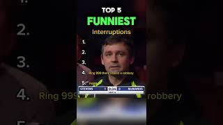 Top 5 funniest moments in snooker [upl. by Stewart]