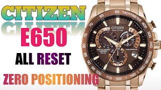 Citizen EcoDrive E650 Radio Controlled watch All Reset and Zero positioning watchservicebd [upl. by Berlauda294]