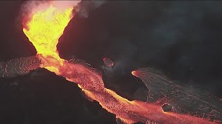 Worlds largest active volcano erupting in Hawaii [upl. by Lahcim]