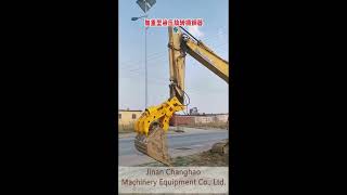 Heavy duty excavator rotating steel grabber scrap steel grab grapple [upl. by Nnaeinahpets283]