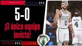 Jayson Tatum mantiene a los Boston Celtics como el único equipo invicto en NBA [upl. by Sanger928]