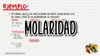 Q MOLARIDAD  LEI ENTRE NUMEROS [upl. by Sabah138]