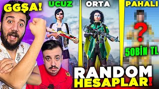 5TL vs 50000TL HAYATIMIN ŞOKUNA UĞRADIM RANDOM İZLEYİCİ HESAPLARI PUBG Mobile GGŞA [upl. by Idnahk]