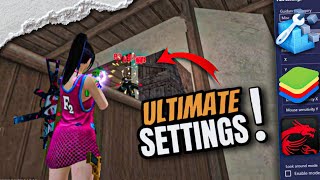 This ULTIMATE SETTINGS Gives 99 Headshots  Bluestacks 5 l Msi [upl. by Esinal]