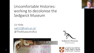 Geoscience in Context 1 Dr Liz Hide  Working to Decolonise the Sedgwick Museum [upl. by Ellinej730]