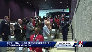 Ceremony held in Central Florida for Tuskegee Airmen Commemoration Day [upl. by Irreg]