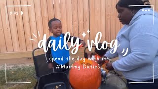 Easy way to Paint and Carve Pumpkins With Kids boymomadventures momvlog ​⁠Estenapalmer [upl. by Mure]