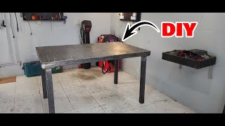 Making a workshop table with opening legsDIY [upl. by Acilgna]