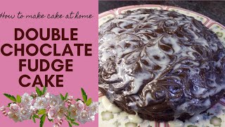 Double Chocolate Fudge cake  How to make cake at home  Easy Chocolate Cake Recipe  yourcook [upl. by Yelhak]