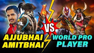 I FOUND REAL AMITBHAI IN WORLD CHAT  GARENA FREE FIRE [upl. by Deerc298]