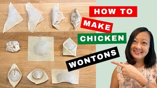 How To Make Chicken Wontons amp Wonton Wrapper Ideas Youve Never Seen Before [upl. by Cicero]