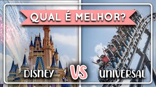 Disney vs Universal  Qual é melhor  Orlando 2024 [upl. by Anett]