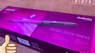 babyliss keratin shine wand review and unboxing [upl. by Minni]