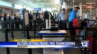 Medford Airport part of expected recordsetting holiday travel weekend nationwide [upl. by Maurili]