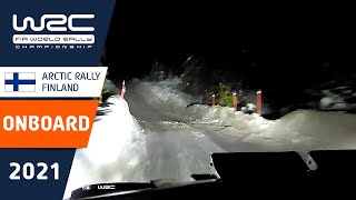 Flat out at night  Craig Breen on SS2 at WRC Arctic Rally Finland 2021 [upl. by Tobi594]