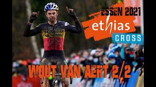 ETHIAS CROSS ESSEN 2021WOUT VAN AERT [upl. by Ylrebmek]