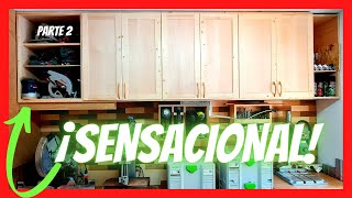 🥈DESCUBRE Cómo HACER ARMARIOS de PARED ORGANIZA tú TALLER de carpintería MUEBLES ALTOS Parte 2 [upl. by Refannej]