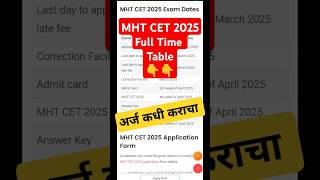 MHT CET 2025 Form Fill Up  mhtcet mhtcet2025 mhtcetlatestnews shortviral viralshort shorts [upl. by Latsyc]