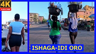 🇳🇬4K Walking Tour Ishaga  Idi OroOnosanya Akobi CresOwokoniran Apena Folami  Lagos Nigeria [upl. by Otes]