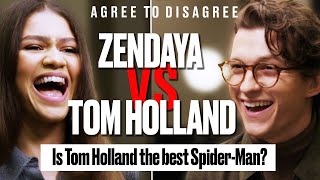 Tom Holland and Zendaya Argue Over The Internets Biggest Debates  Agree To Disagree  ladbiblestories [upl. by Weinstein]