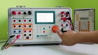 T200A Single Phase Relay Testing Kit  Trip Time Test demo [upl. by Aicad]