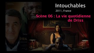 Intouchables Scène 06 Driss lauxiliaire de vie de Philippe Daily life French English subtitles [upl. by Swayne]