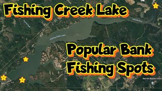 Popular Bank Fishing Spots on Fishing Creek Lake [upl. by Donnelly]