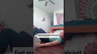 Pelvis reset for low back tension 😇 lowbackpain pelvis hipstretch [upl. by Aryan]