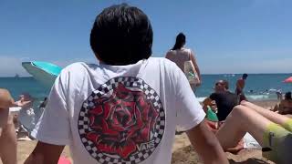 😲 THE HOTTEST BEACH IN SPAIN 🔥 4K Barceloneta Beach Spain 2024 Beach Walking Tour beach walk [upl. by Marlyn]