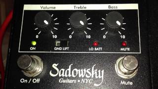 Sadowsky Bass Preamp  DI 1 of 4 [upl. by Heisser]