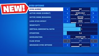 How To Enable Gyro Aiming amp Flick Stick In Fortnite PlayStation Xbox PC Mobile amp Nintendo [upl. by Erdnoid]