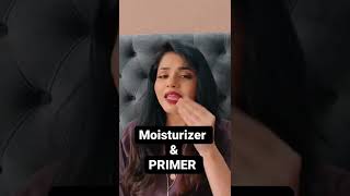 what to use first Moisturizer or Primer  shorts youtubeshorts youtube makeup makeuptutorial [upl. by Eupheemia]