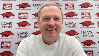 Dave Van Horn previews Arkansas vs Ole Miss [upl. by Ahtreb562]