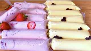 BOLIS O HELADOS CREMOSOS FACIL EN CASA PARA NEGOCIO 🍓marcianos saborines hielitos paletas [upl. by Bathelda863]