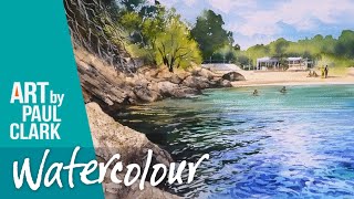 How to Paint a Seascape in Watercolour  on a Holiday in Ibiza [upl. by Kari273]